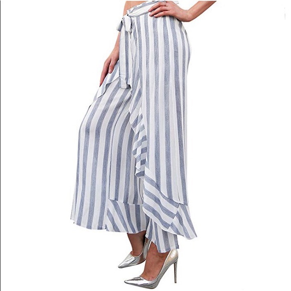 Women’s striped loose wide leg pants - Picture 3 of 4